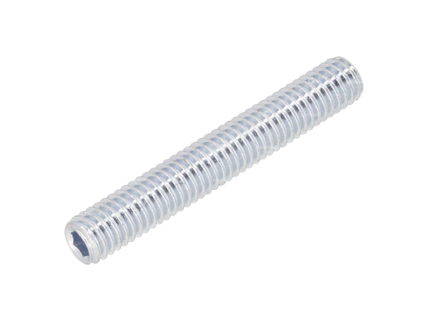 Vis sans tête M6x40 à six pans creux zingué Carousel Image 1