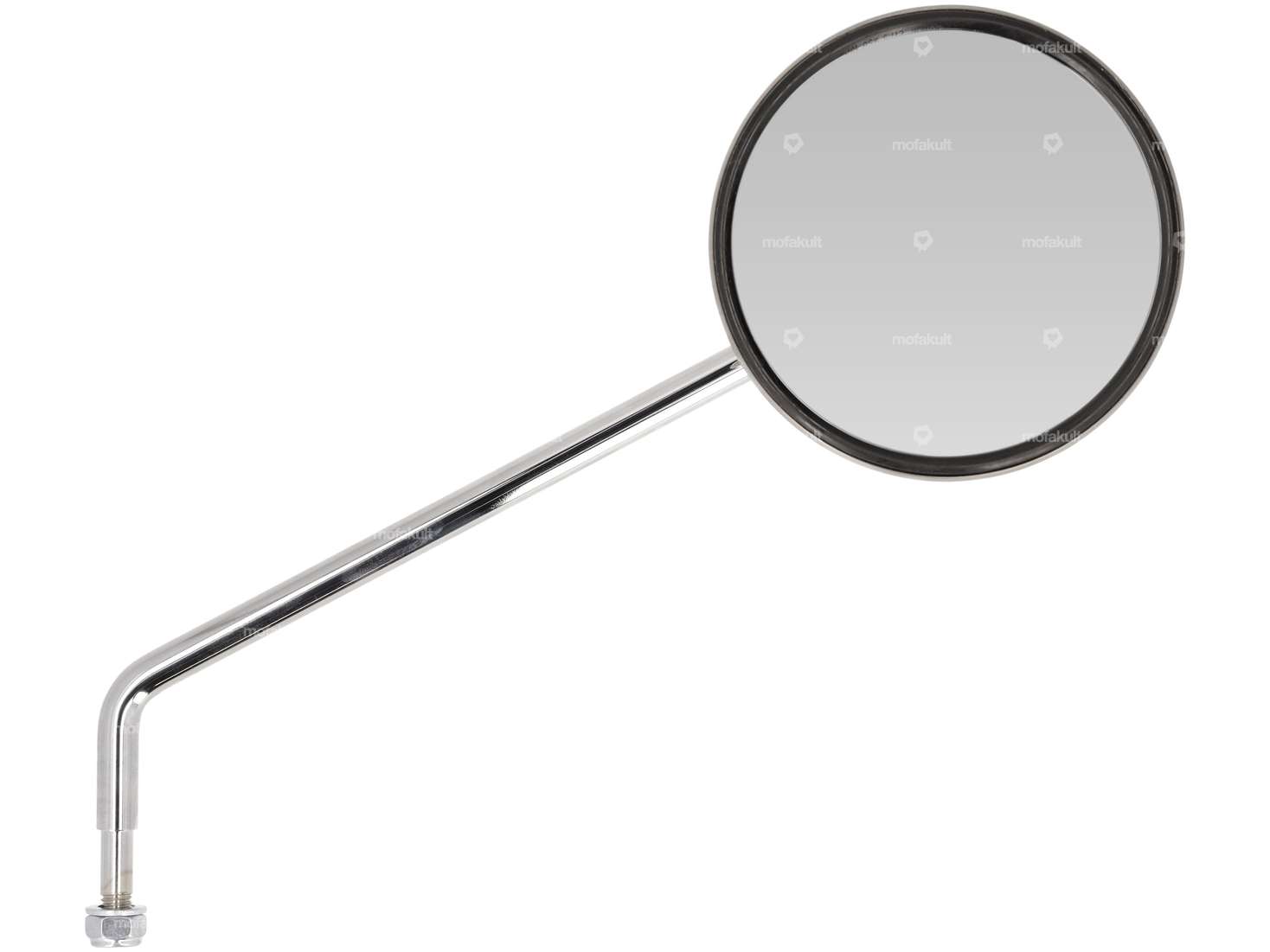 Bumm mirror round 10 cm right Inox chrome Carousel Image 1