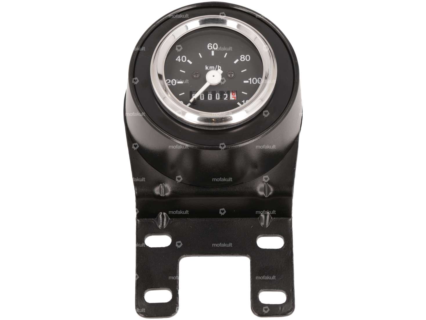 Speedometer with bracket Ø 60 black Carousel Image 1