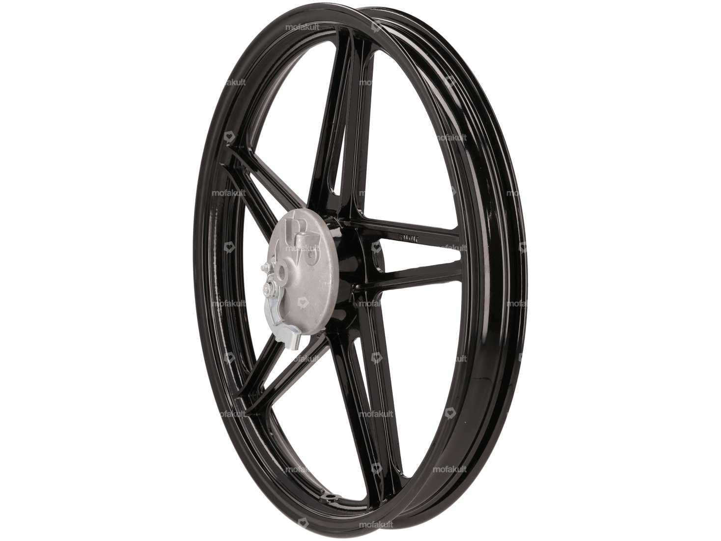 17" Vorderrad Guss schwarz mit Bremsankerplatte Carousel Image 1