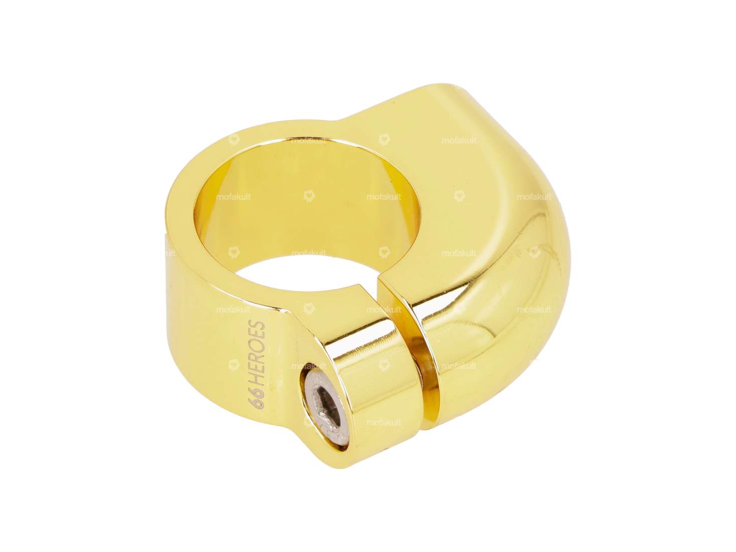 66HEROES Spiegelhalterung M8 gold Carousel Image 2