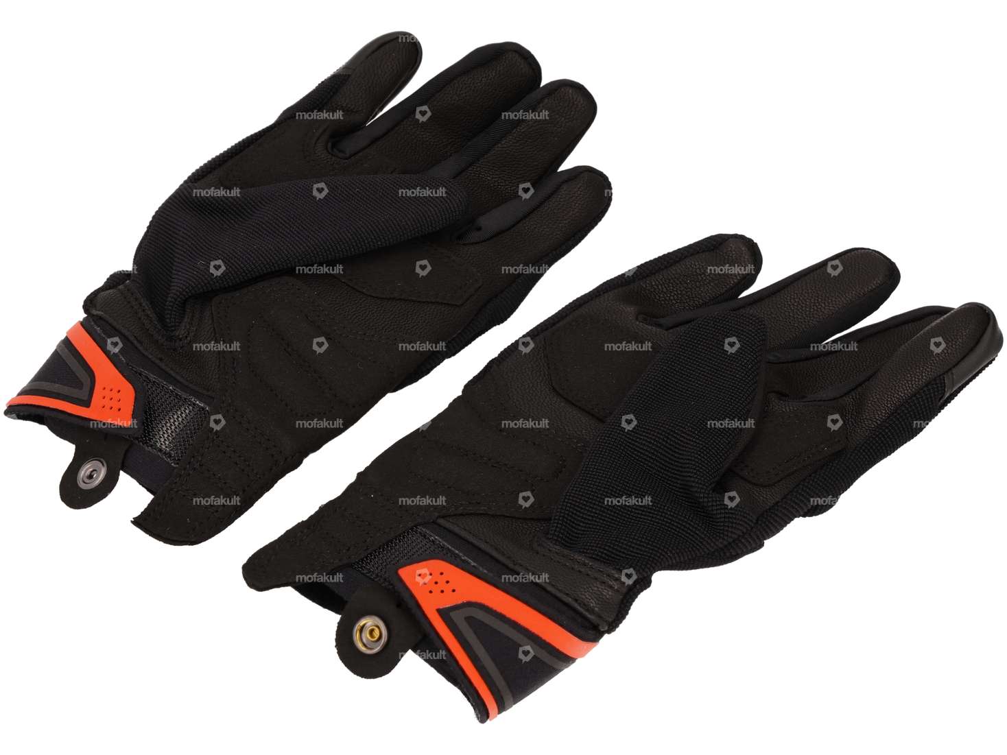 Guanto IXON "MIG 2" nero / rosso Carousel Image 2