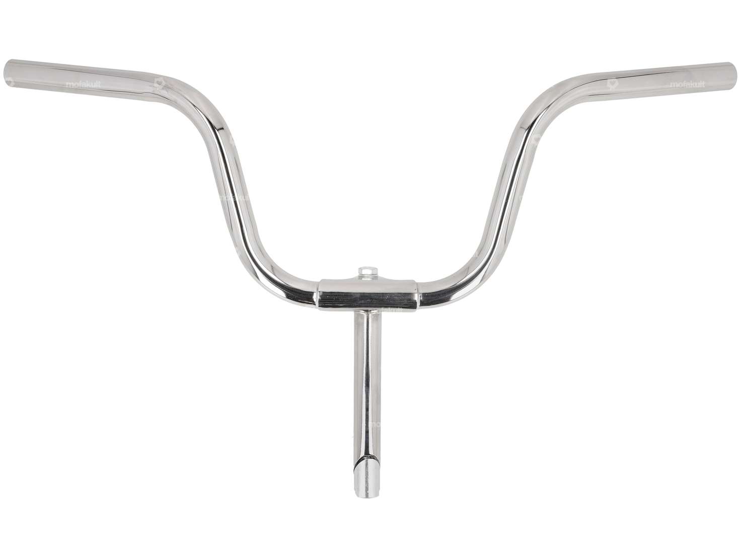 Handlebar with stem 17 cm Ø 22 mm EBR fork chrome | Puch Maxi N, X30 Carousel Image 1