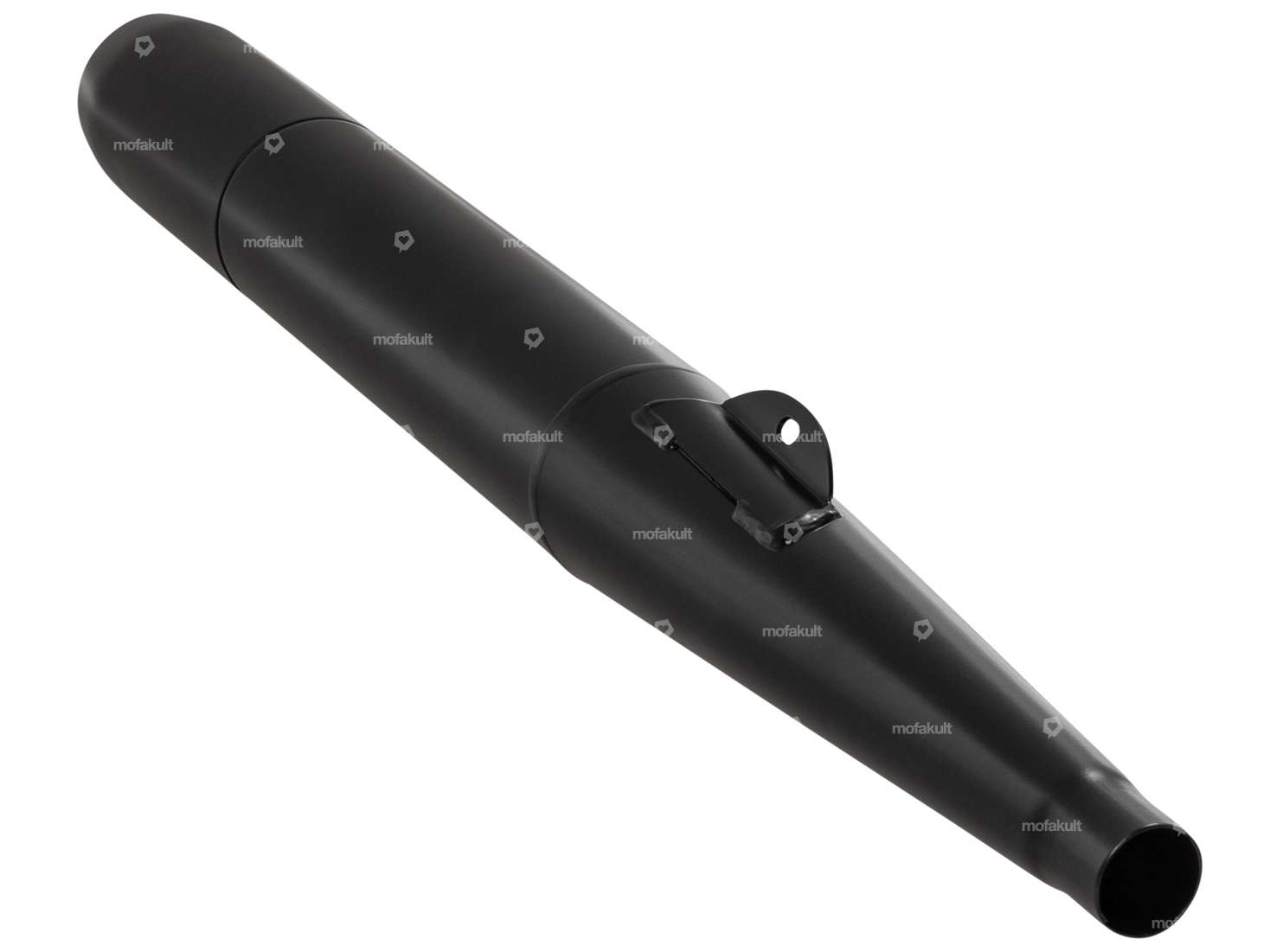 Auspuff Zigarre 28 mm schwarz | Puch Maxi S, N / X30 NS, NL Carousel Image 3