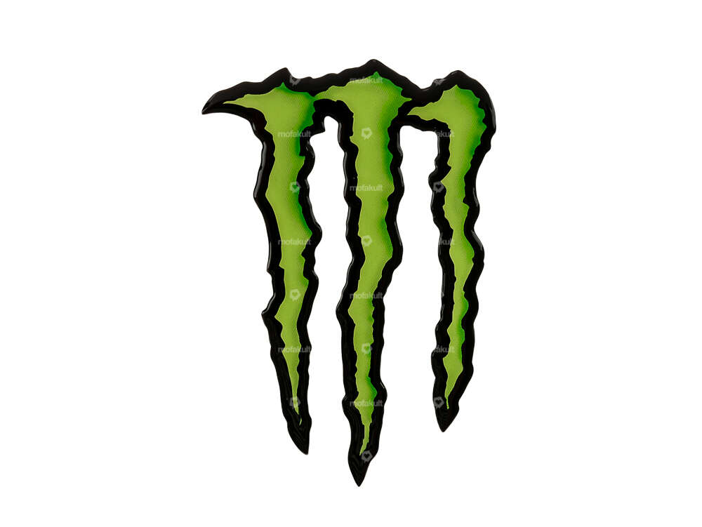 Adesivo Monster Energy 3D in silicone 11 x 7 cm Carousel Image 1