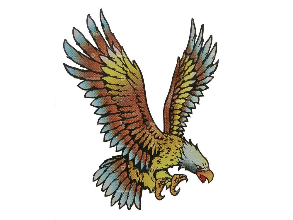 Autocollant "Eagle" 85 x 105 mm Carousel Image 1
