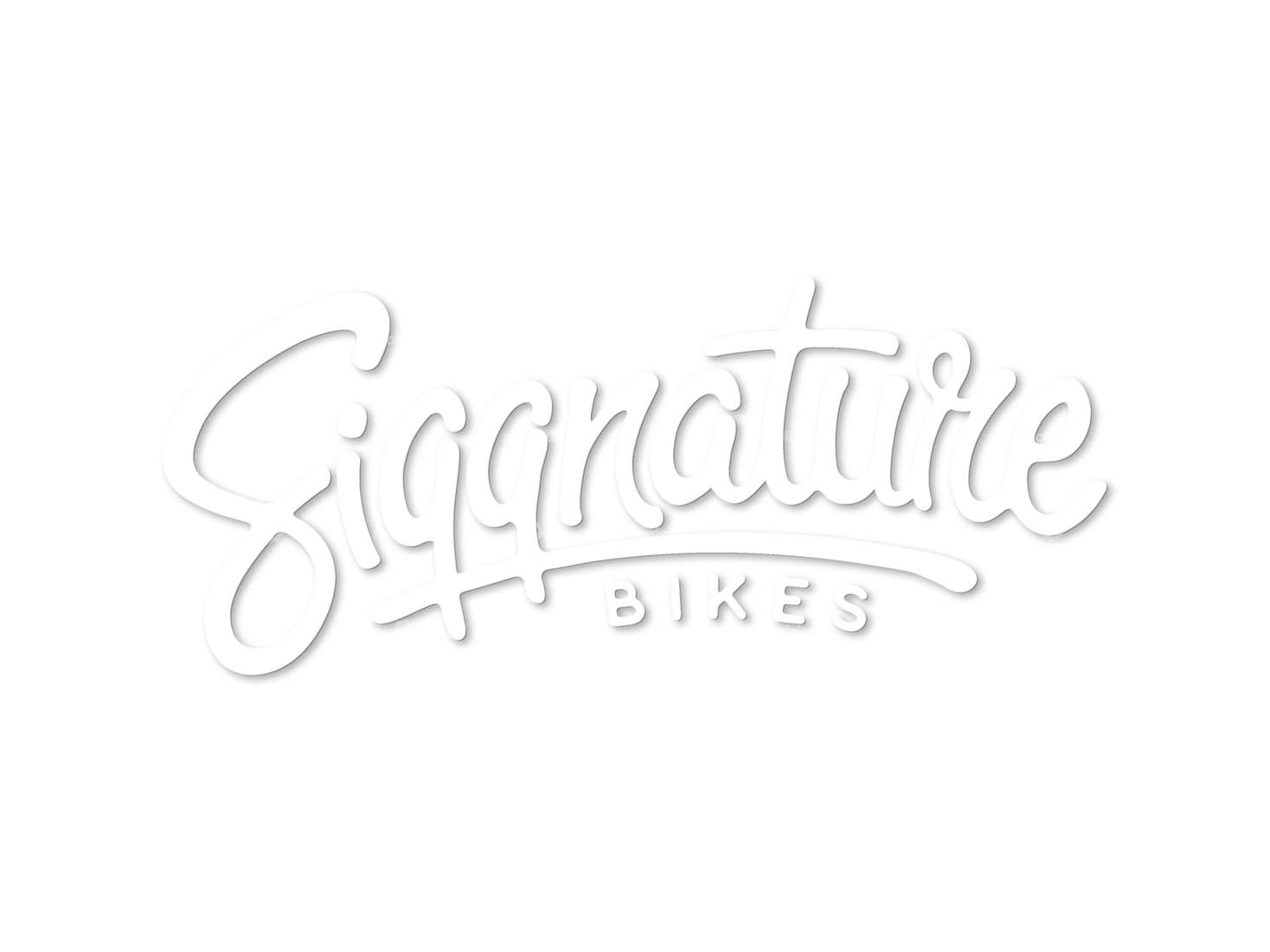 Adesivo Siggnature "Siggnature Bikes" trama foil 120 x 50 mm bianco Carousel Image 1