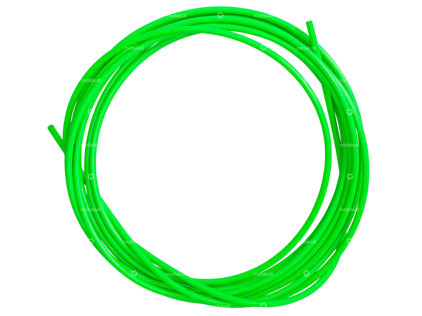 Guaina per cavi Ø 5 mm verde neon (rotolo da 6 metri) Ingrassata in PTFE Carousel Image 1