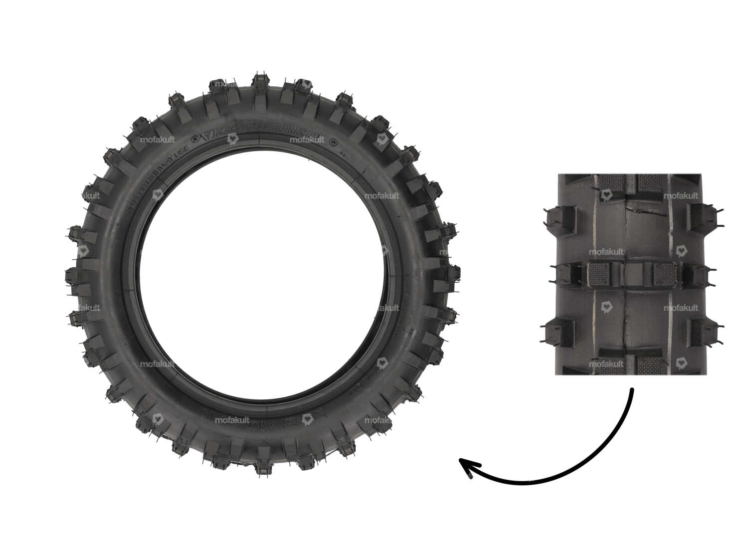 VeeRubber 2.75 x 10" Reifen VRM140 (V140) Stollen Carousel Image 1