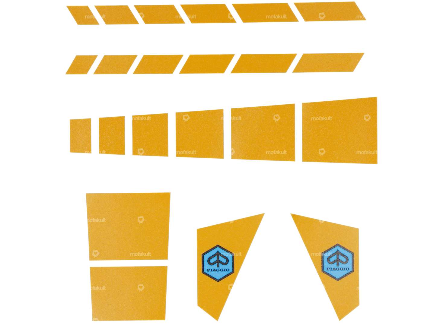 Set di adesivi cornice arancione | Piaggio SUPERbravo Carousel Image 1