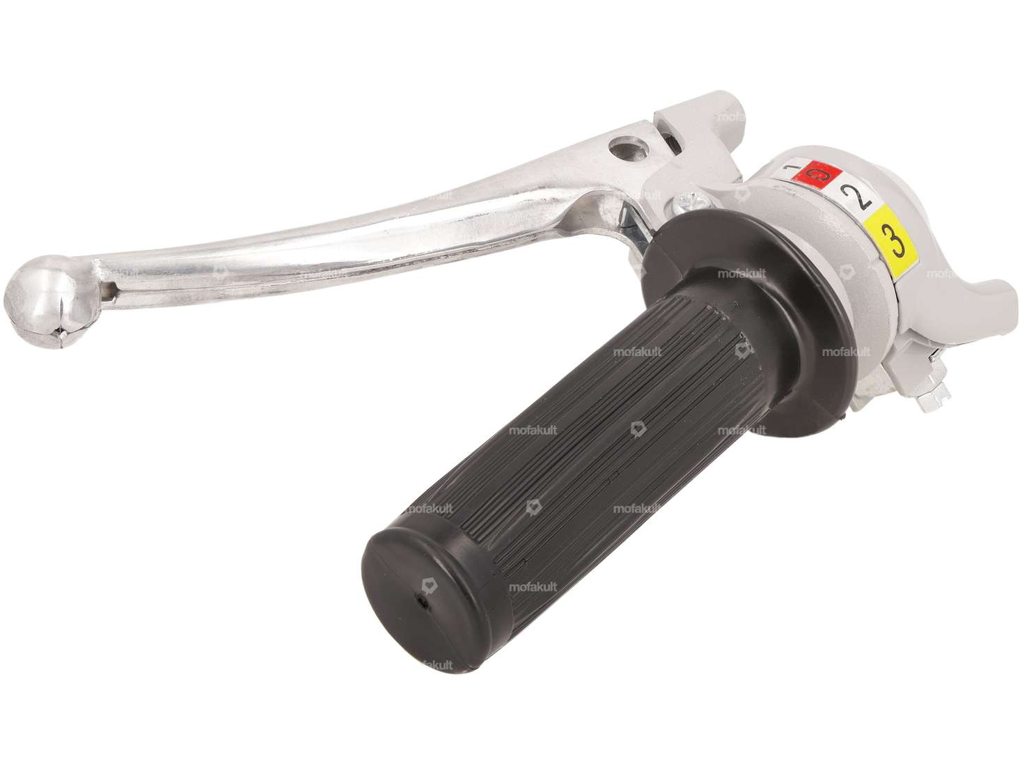 Poignée de commande 3 vitesses (réplique Magura) gris / noir Carousel Image 3