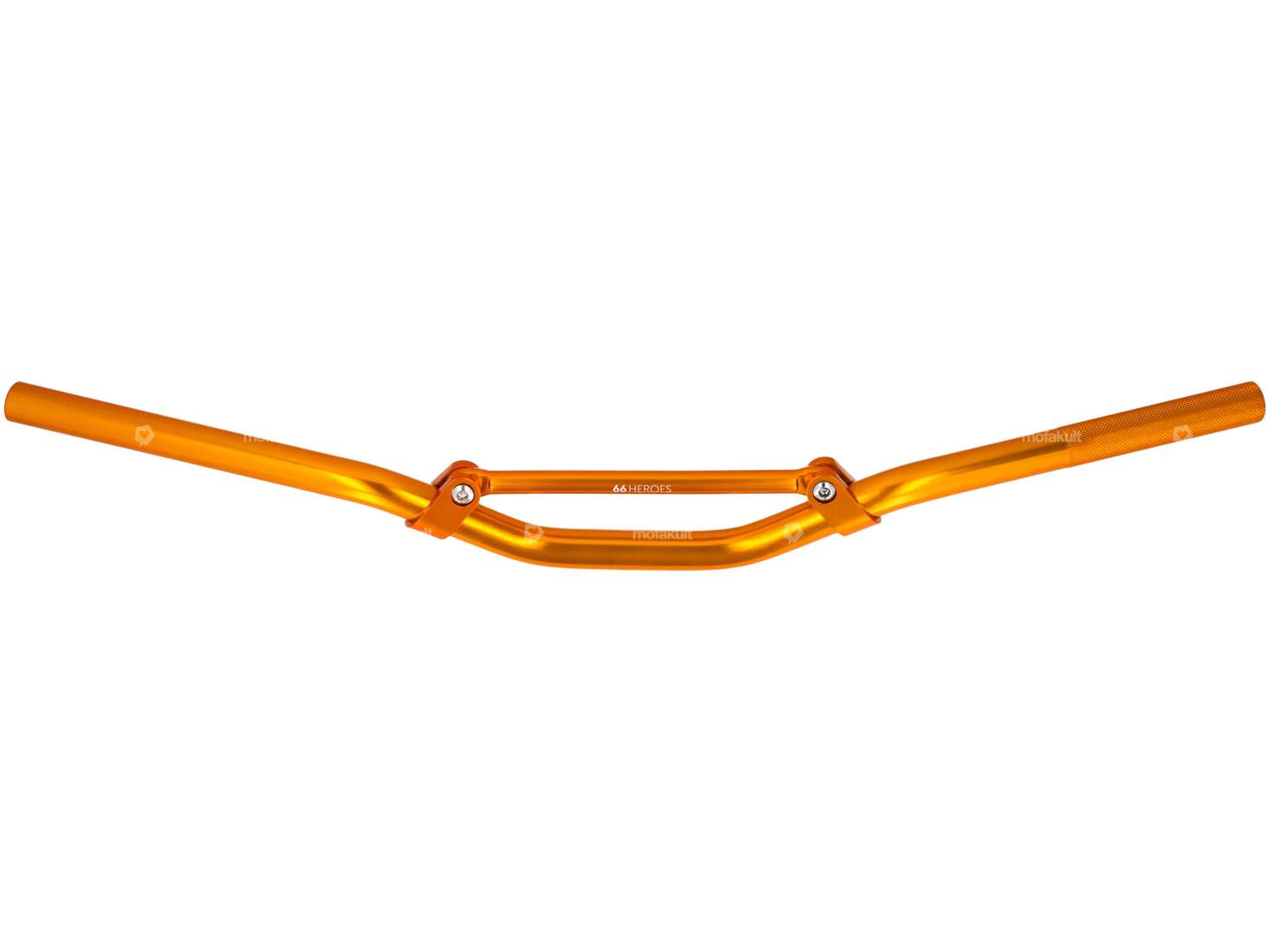 66HEROES Guidon de course plaque de fourche 7 cm alu or Carousel Image 1