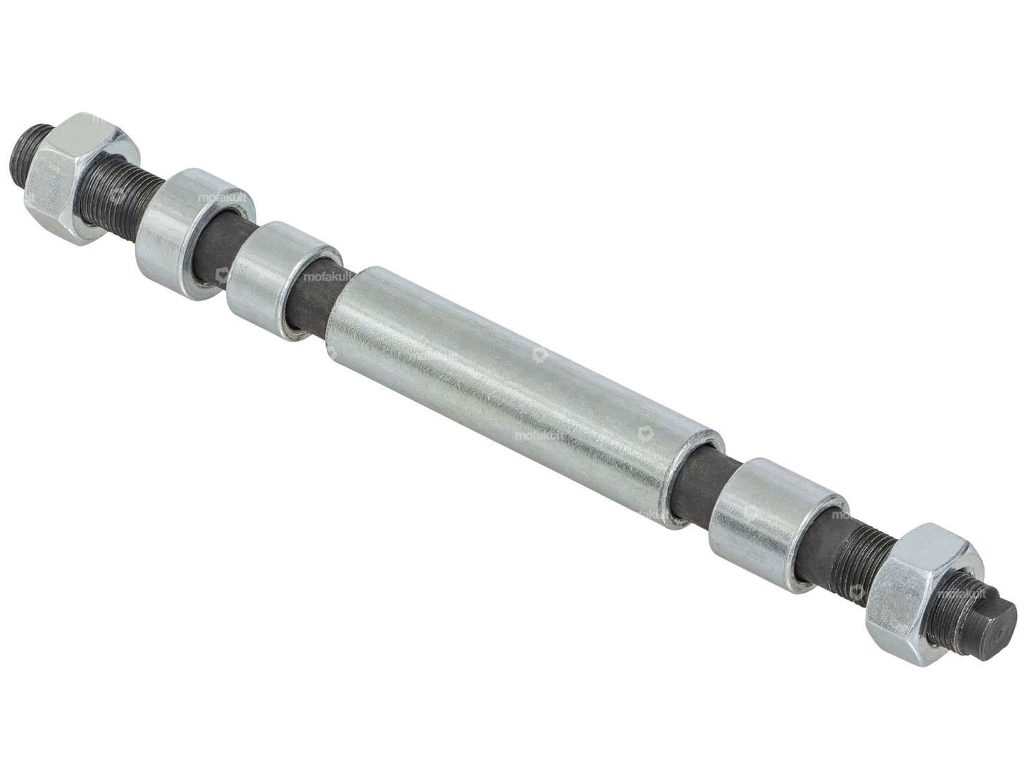 Kit axe de roue M12x1 x 195 fonte roue arrière brunie | Puch Carousel Image 2