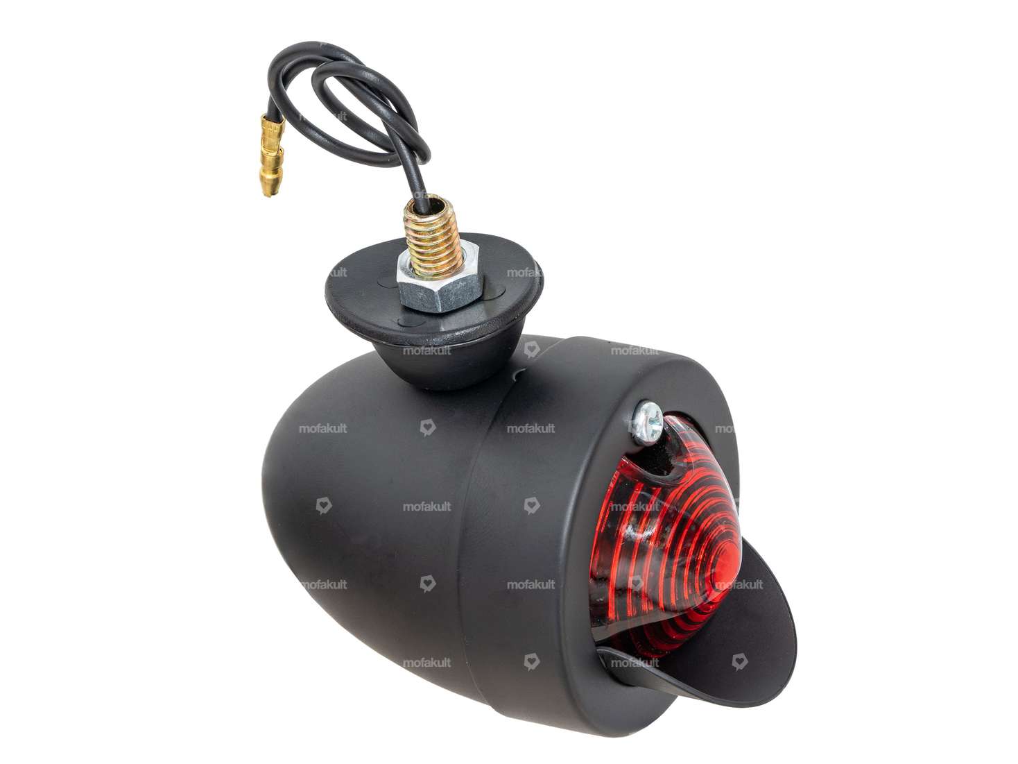 Fanale posteriore GPO "Arkansas" con spoiler nero opaco Carousel Image 2