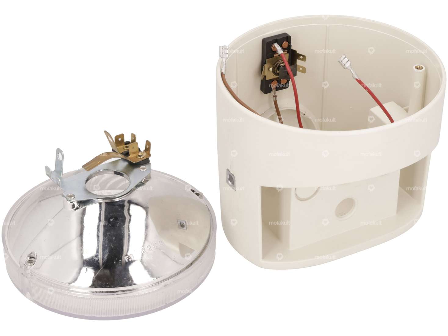 Scheinwerfer kantig cremeweiss (3 Schalterpositionen) | Piaggio SI Carousel Image 3