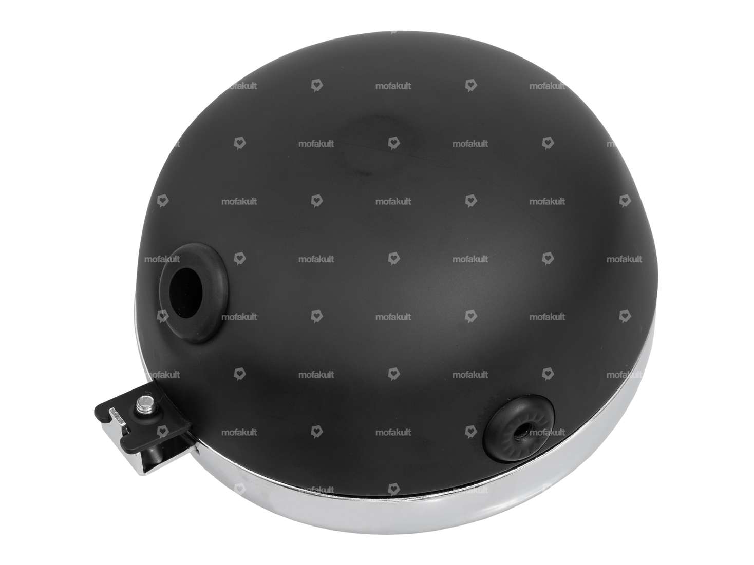 Scheinwerfer rund Ø 13 cm Chrom / schwarz Carousel Image 3