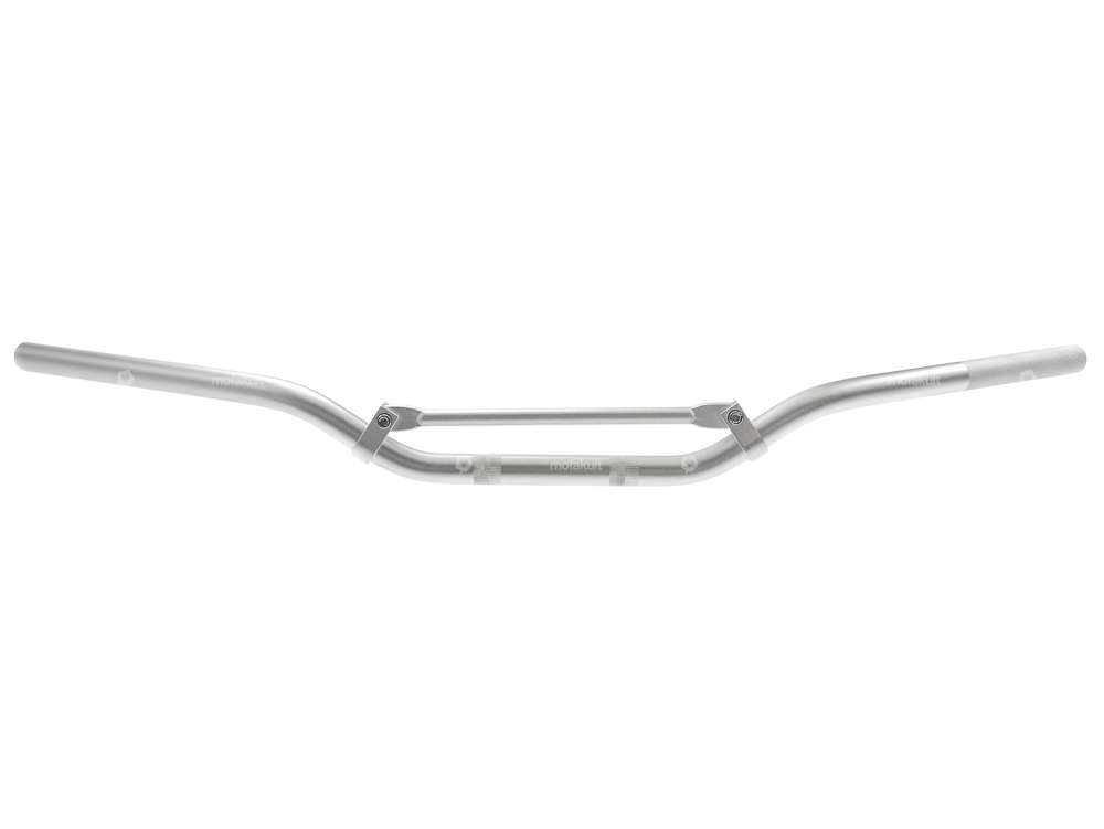 Racing handlebar fork plate 8 cm / wide aluminum silver Carousel Image 1