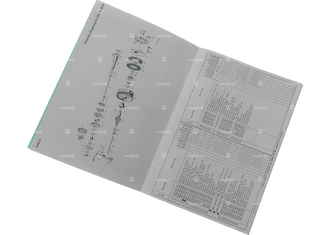Spare parts list | Sachs 50/3 ML, MLA, MLK, LKH, LHX engine Carousel Image 3