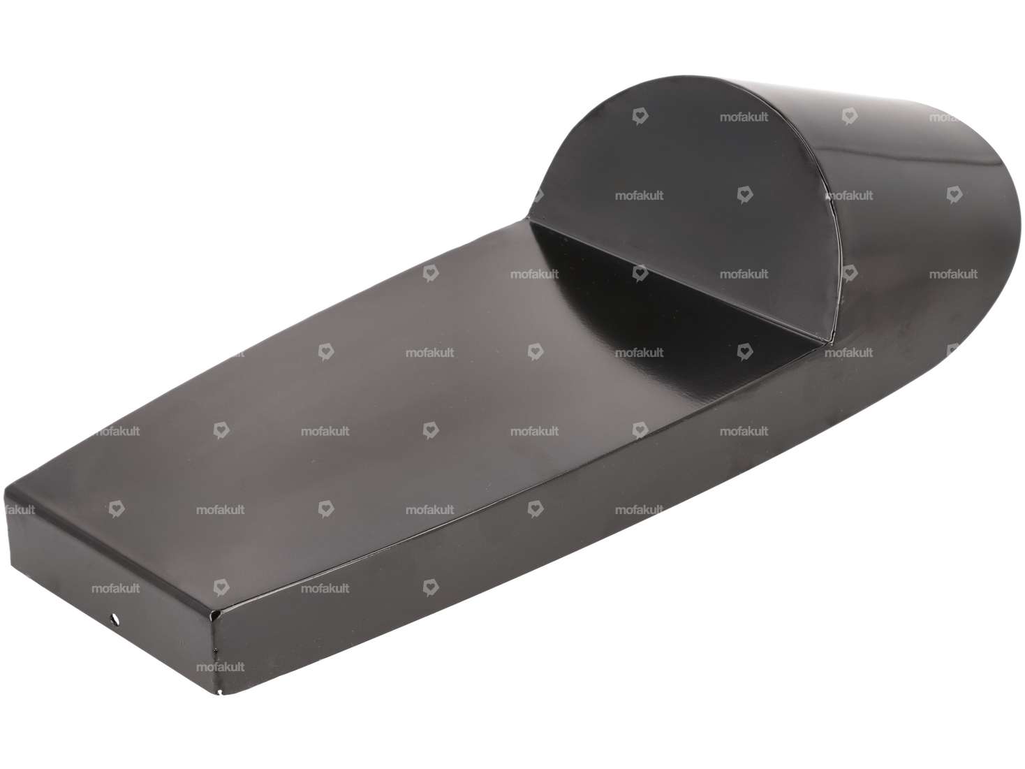 MLM guscio sella Cafe Racer rotondo nero Carousel Image 1