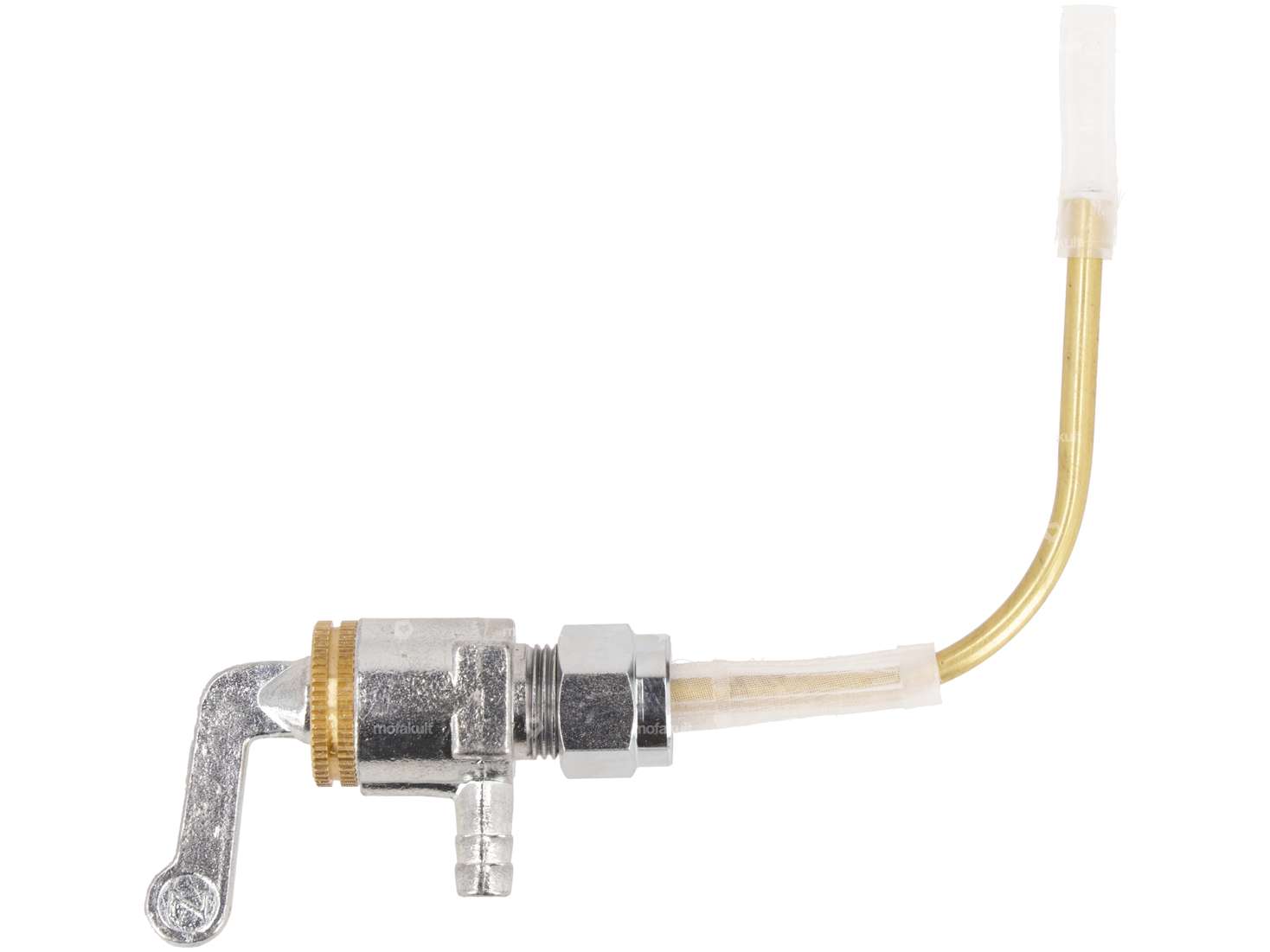 Benzinhahn horizontal M12x1 (mit Überwurfmutter) unten abgehend | Piaggio Ciao Carousel Image 1