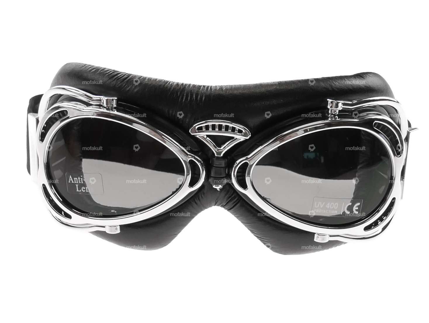 Aviator glasses vintage chrome Carousel Image 3