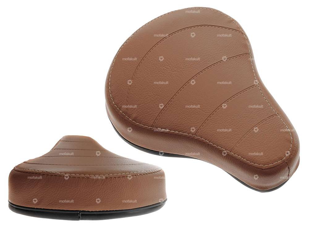 Sella extra piatta marrone Carousel Image 1