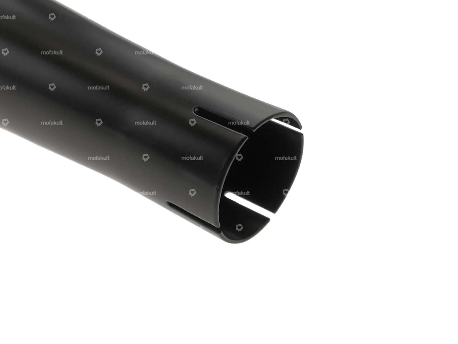 66HEROES Exhaust X-Pipe 28 mm chrome / black CNC end piece Carousel Image 6