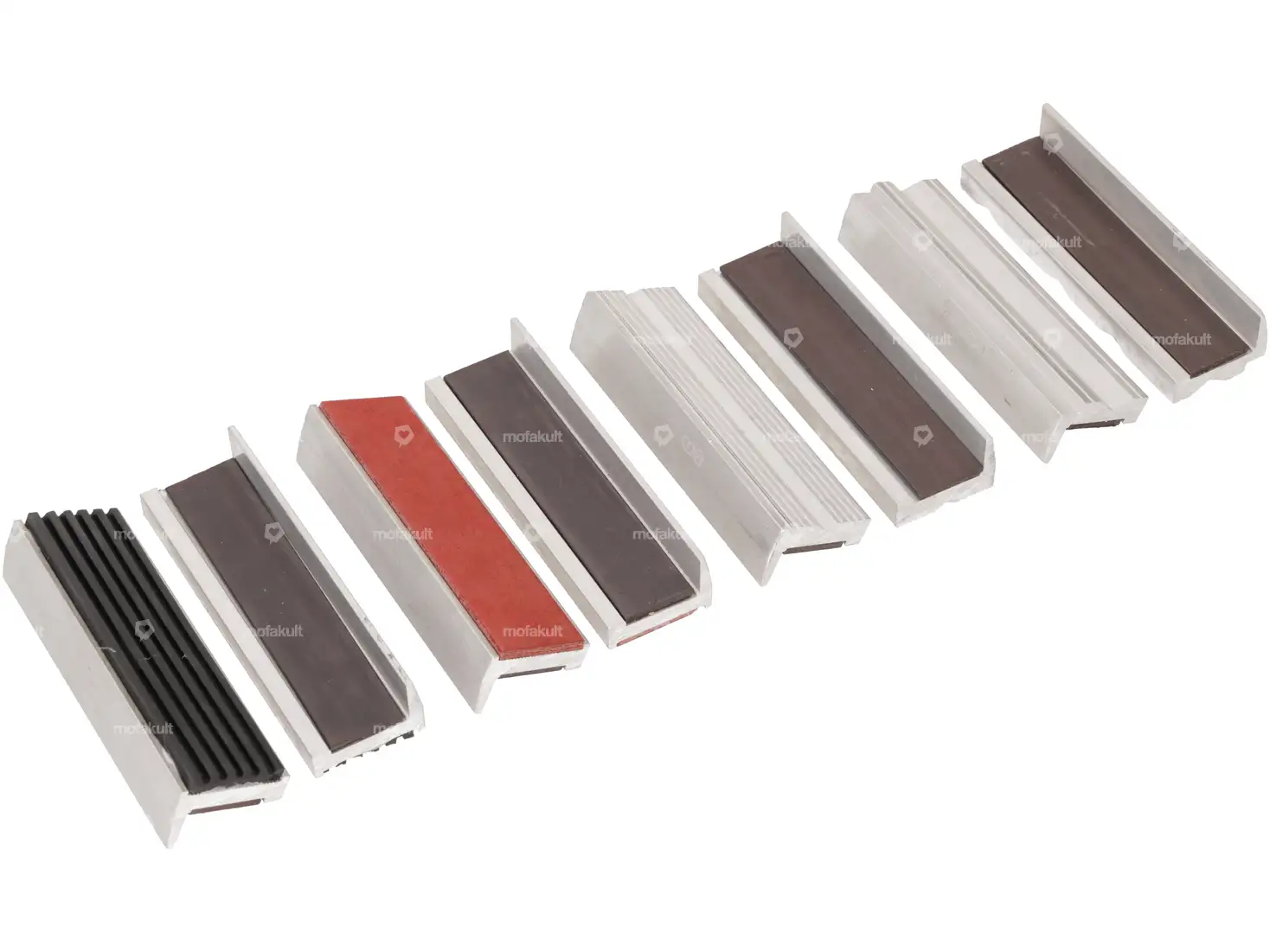 Ganasce Protettive Per Morsa BGS 6798 - In Alluminio Con Magnete - Larghezza 100 Mm - Foto 8