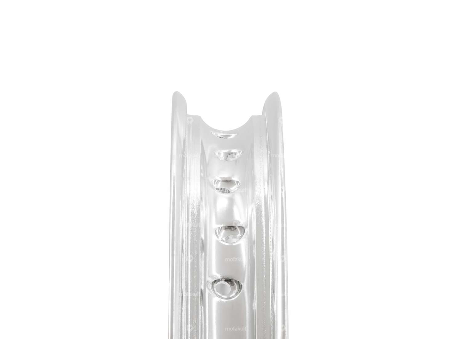 Anello del cerchio 1,60 x 17" (55 mm) in alluminio anodizzato argento Fori per nippli grandi Carousel Image 3