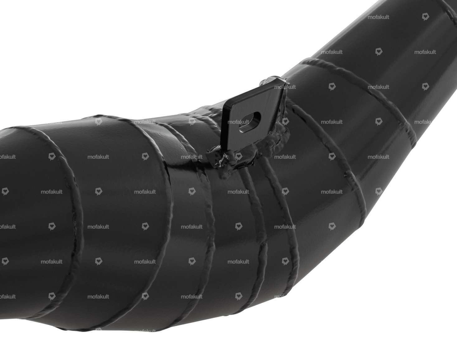 MLM pot d'échappement "Crazy Pipe" noir sortie droite | Puch Carousel Image 2