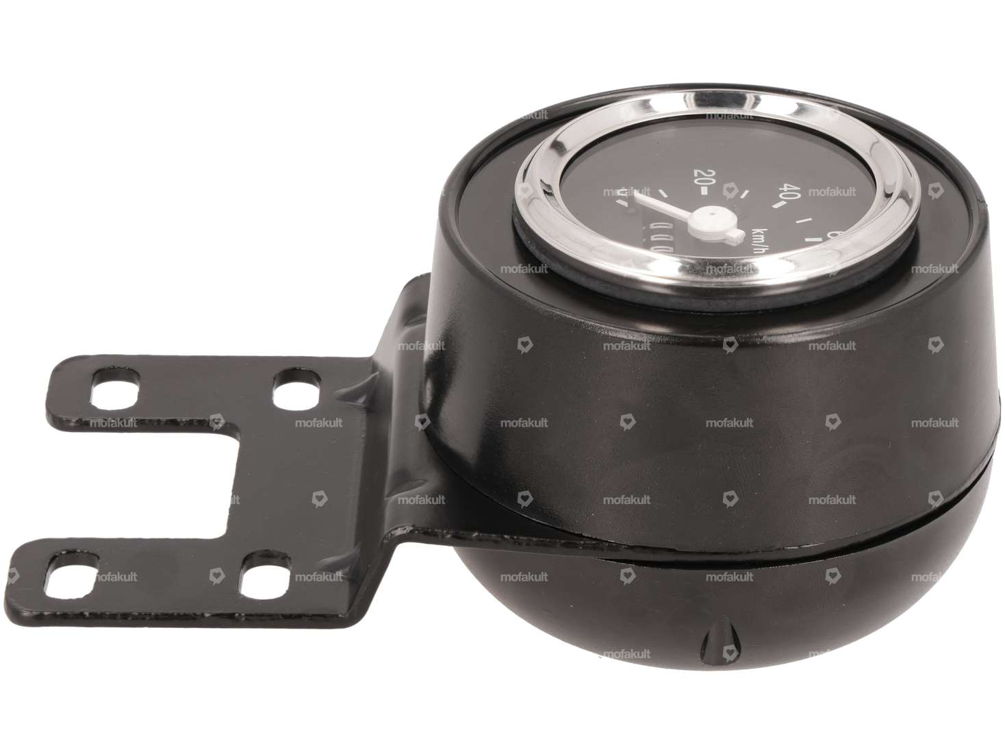 Speedometer with bracket Ø 60 black Carousel Image 2