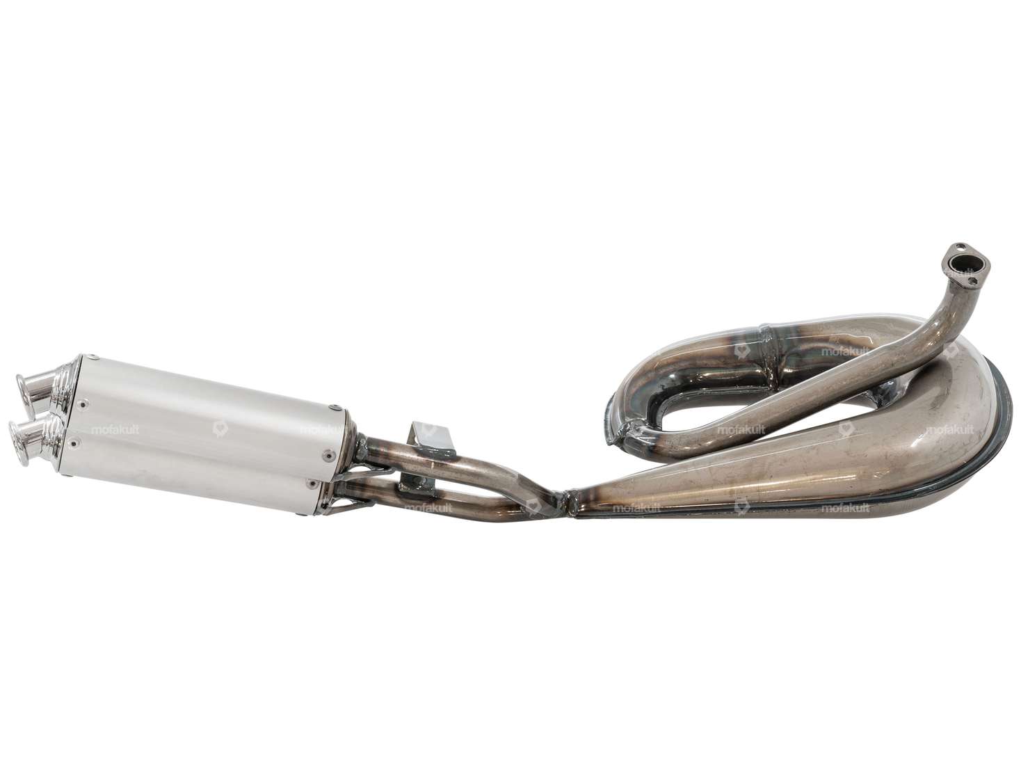 TECNO Circuit Doppel-Schalldämpfer Auspuff | Tomos A3, A35 Carousel Image 1