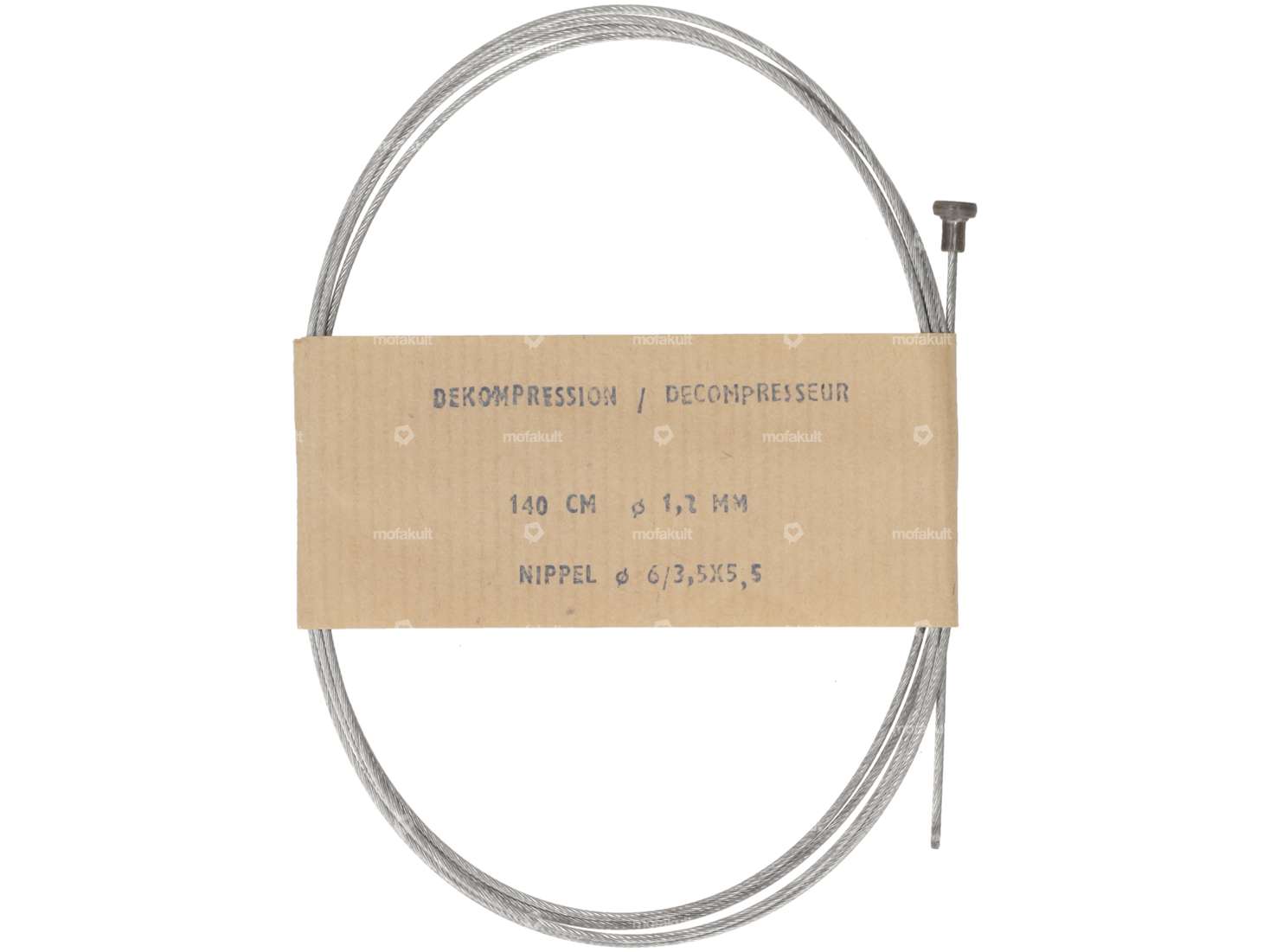 Inner cable Ø 1.2 mm x 140 cm (pear-shaped nipple) Carousel Image 2