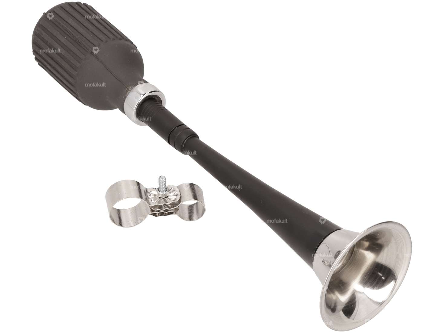 Klaxon à balle noir Inox (qualité 1A) Carousel Image 2