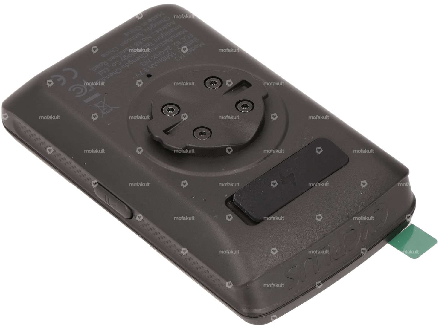 GPS tachimetro computer rettangolare nero Carousel Image 2