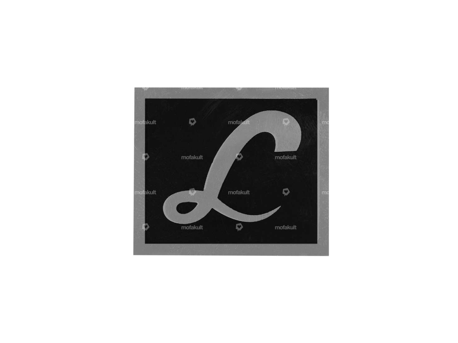 Autocollant "L" 30 x 27 mm garde-boue arrière | Piaggio Ciao Lusso Carousel Image 1