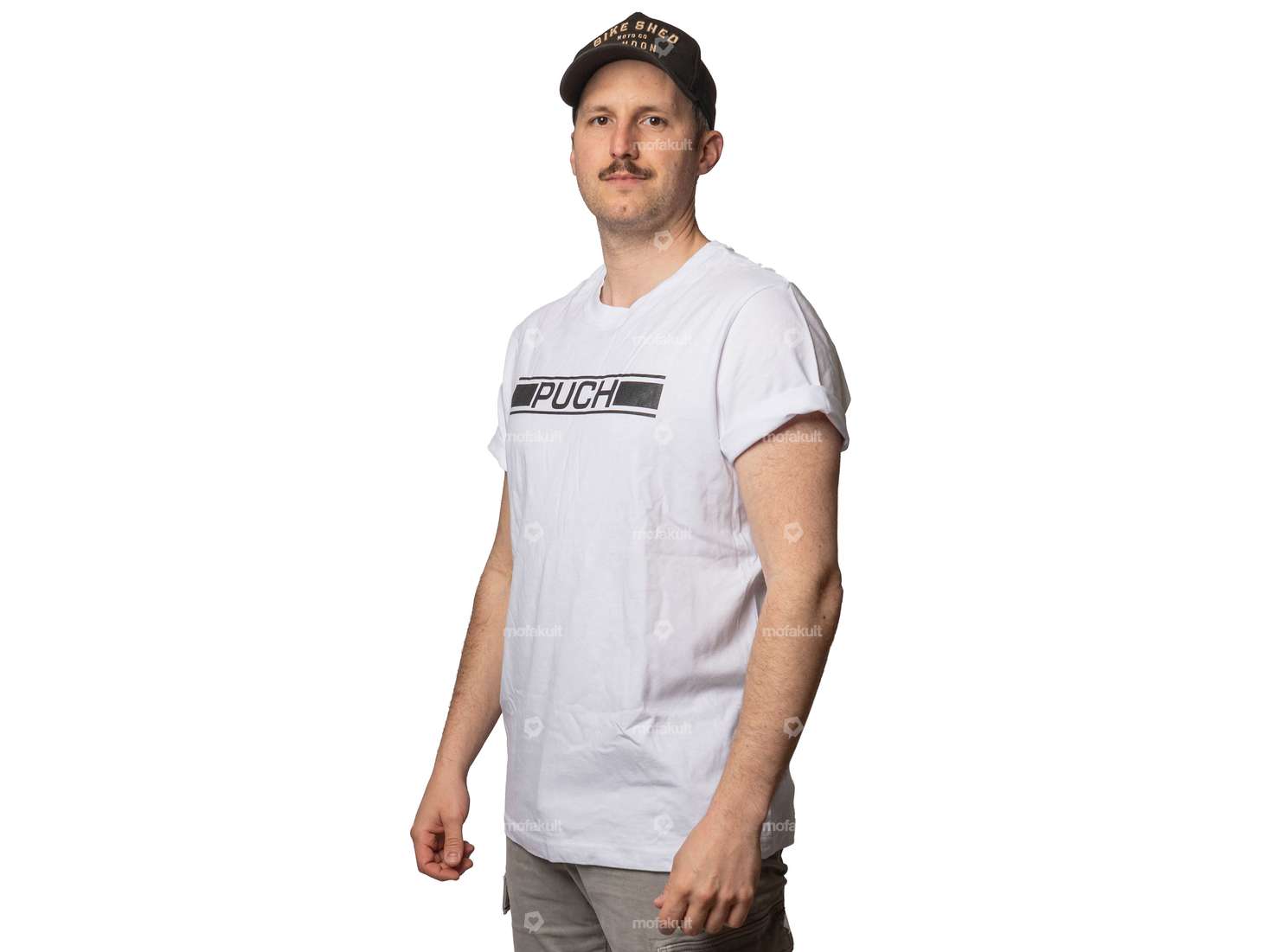 mk-Merch T-Shirt «PUCH» weiss Carousel Image 2