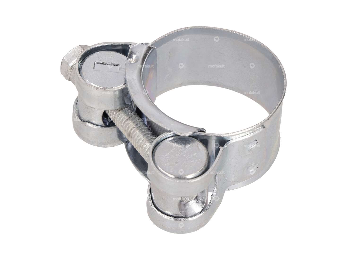 Schraubschelle massiv 26 - 28 mm W1 verzinkt Carousel Image 2