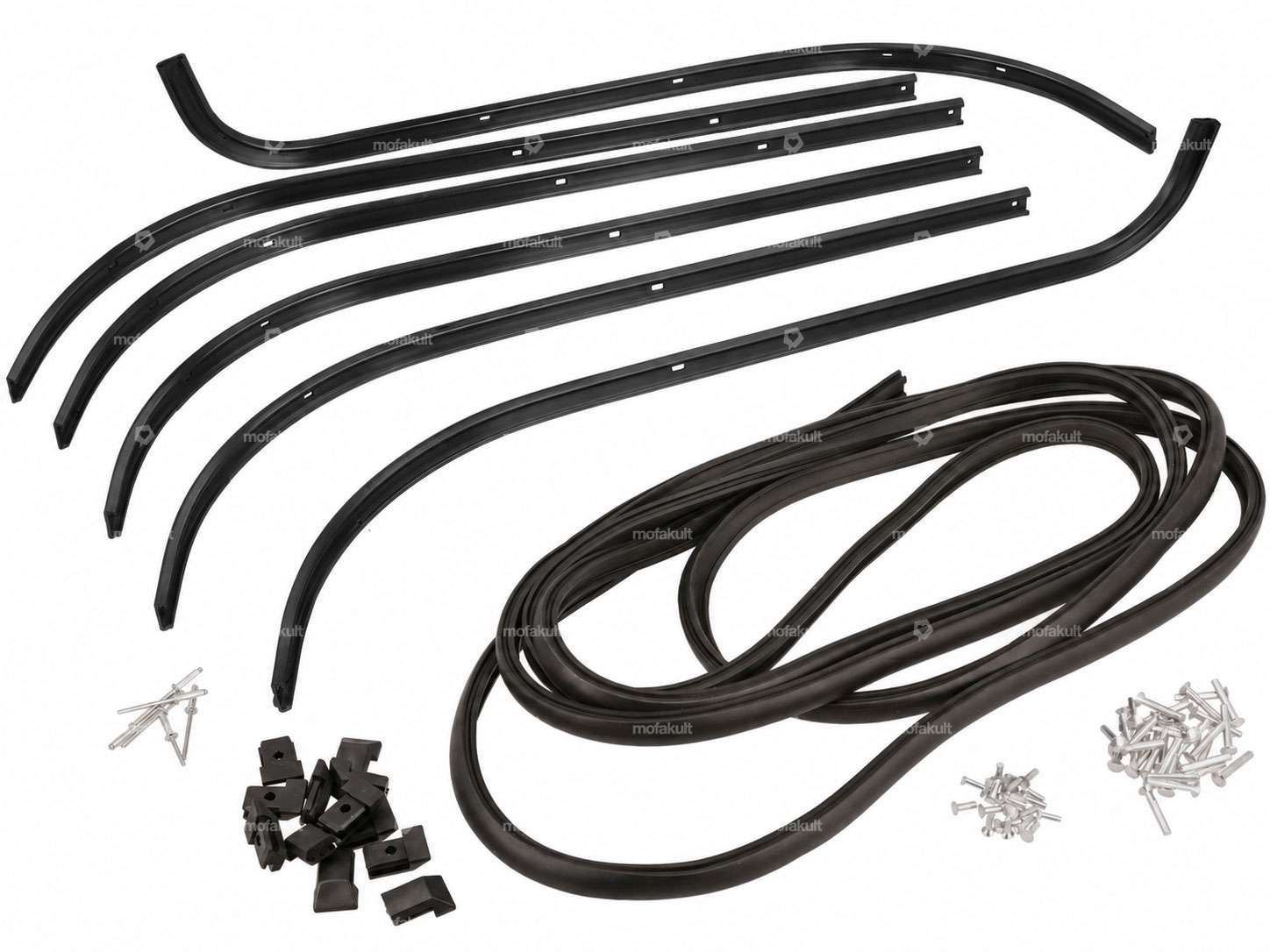 CIF Footrest Set, Black | Vespa P, PX Carousel Image 1