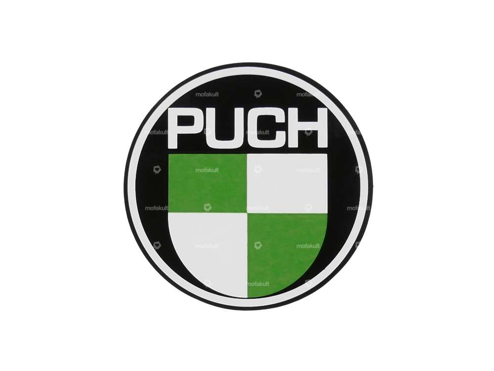 PUCH" coat of arms sticker Ø 60 mm Carousel Image 1