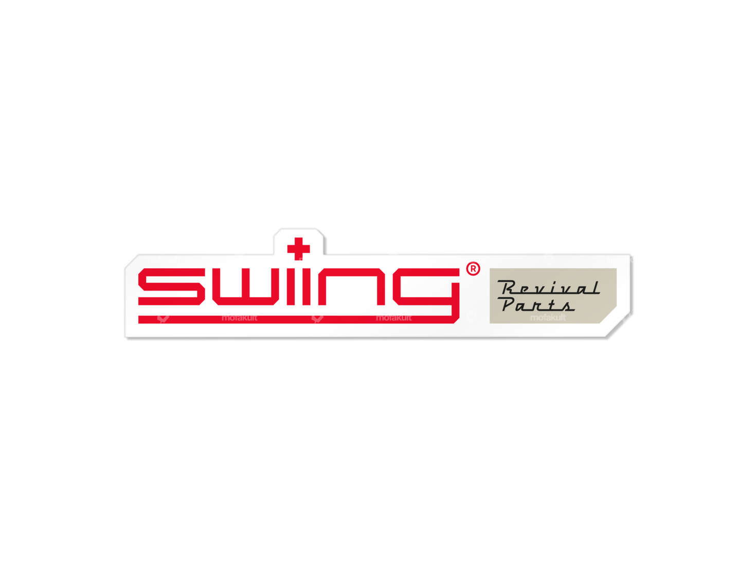 Autocollant "swiing® revival parts" 90 x 19 mm Carousel Image 1