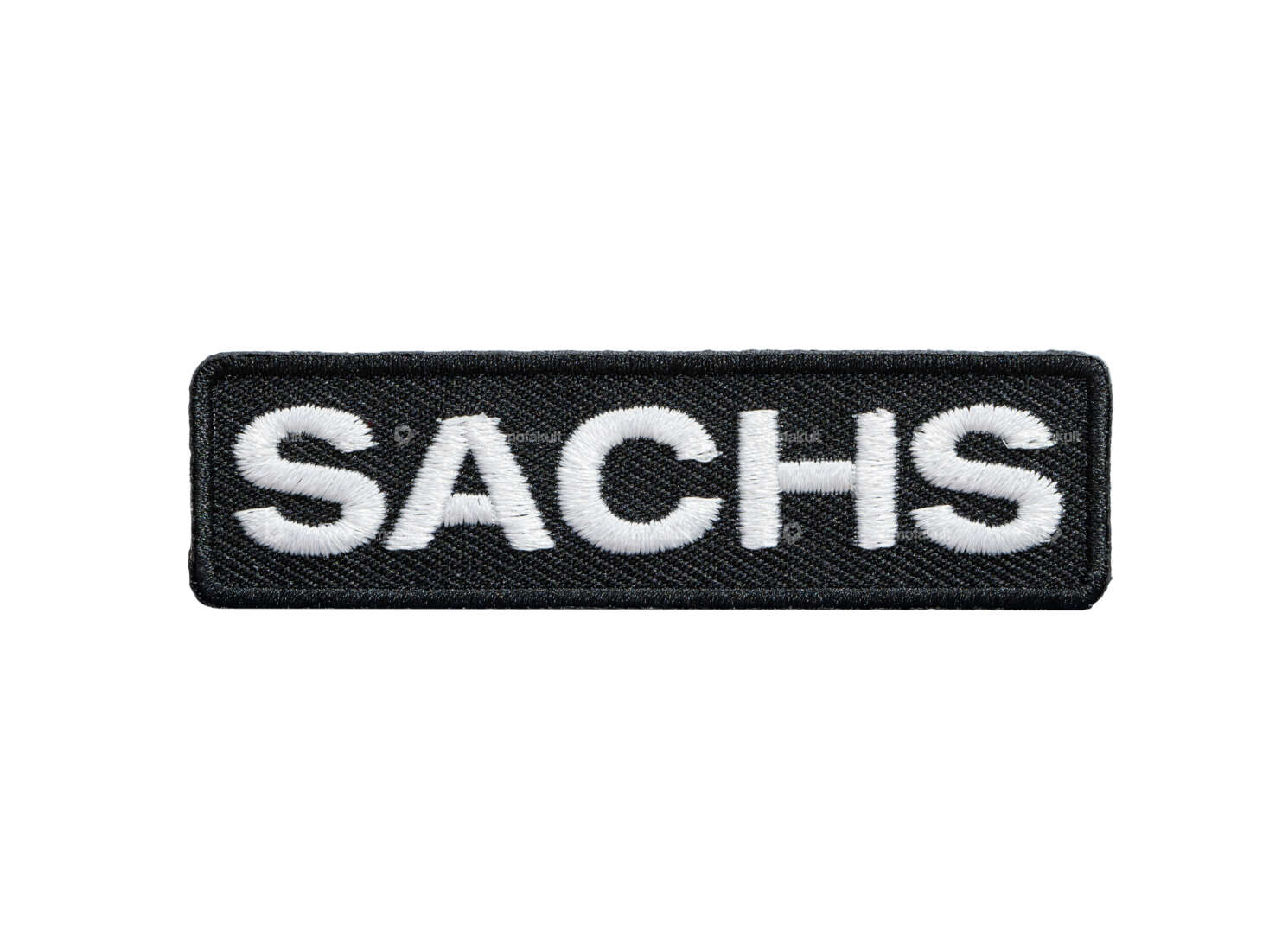 mk-Merch Aufnäher «Sachs» 75 x 20 mm schwarz Carousel Image 1