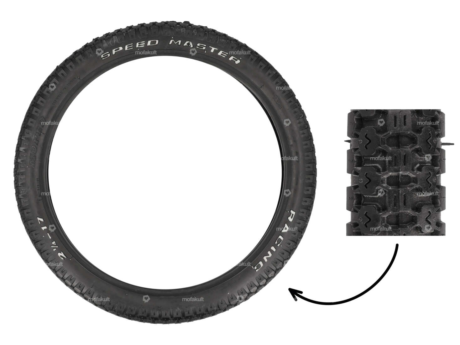 Pneumatici Speed Master 2,25 x 17" "Racing" M-849 4.P.R. Allround Carousel Image 1