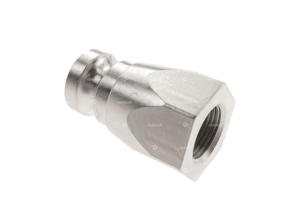 66HEROES Mounting pin M12x1 Wheel axle License plate holder side Inox Carousel Image 2