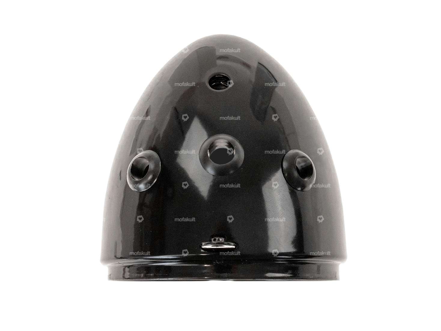 Lampentopf Eierlampe Ø 103 mm schwarz (mittige Bef.) Carousel Image 2