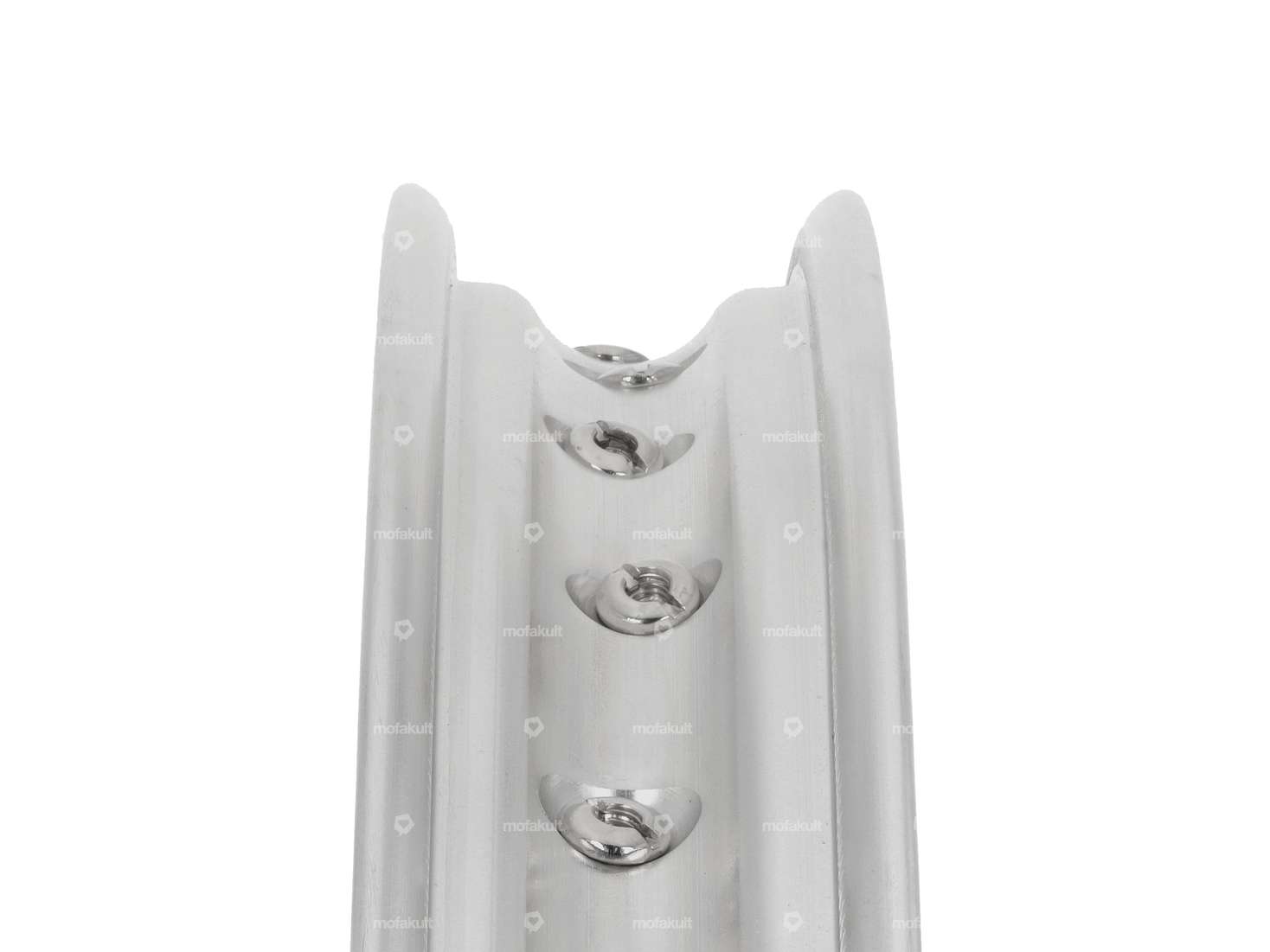 Jante à rayons 17" arrière Alu CNC argent massif Carousel Image 3