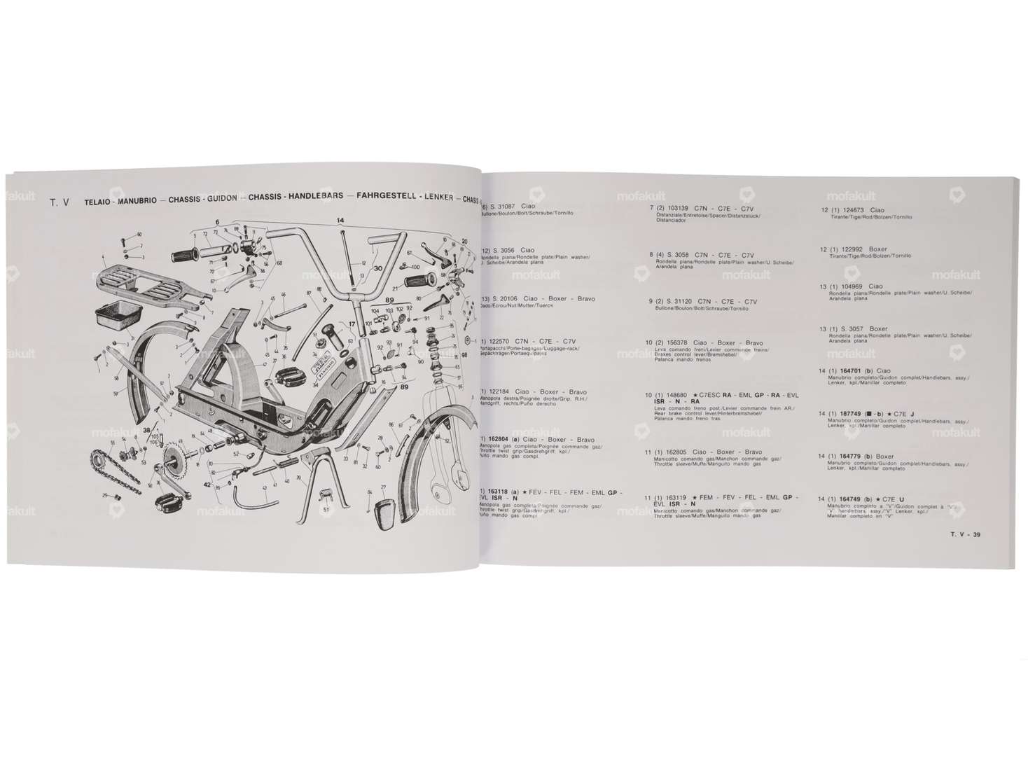 Catalogo ricambi 1980 | Piaggio Ciao, Boxer, Bravo Carousel Image 3