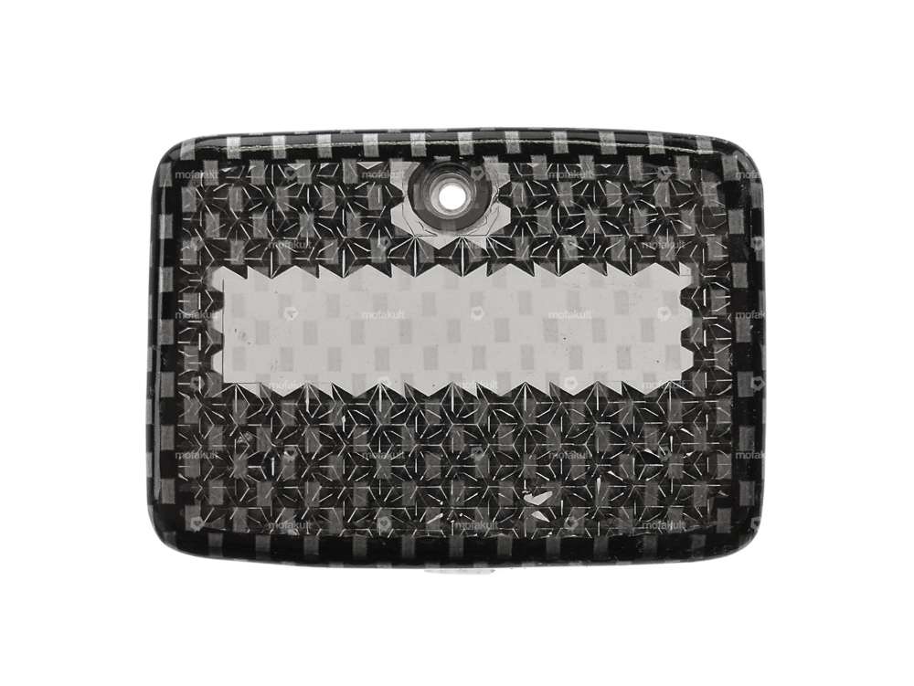 Carbon rear light lens Carousel Image 1