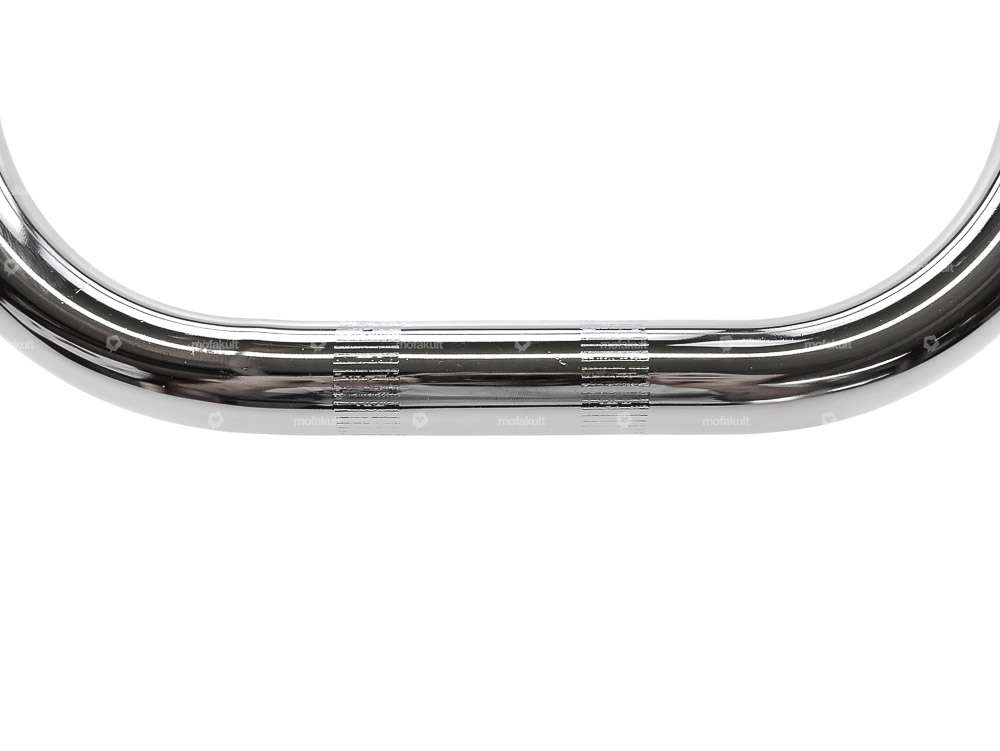 Handlebar fork plate 30 cm curved with chrome strut Carousel Image 3