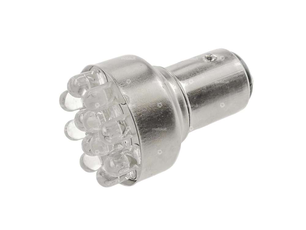 LED Birne 12V (BAY15d) weiss Voll-/ Abblendlicht Dioden Carousel Image 1